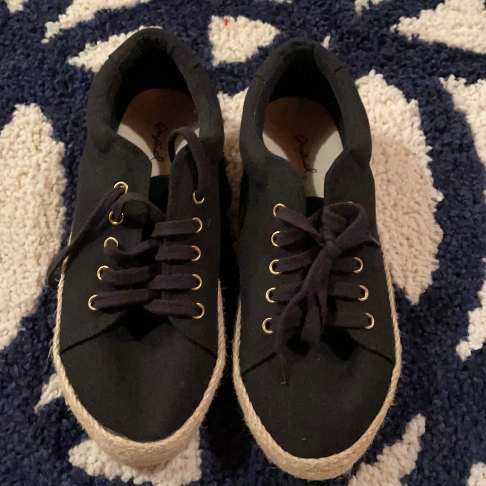 Qupid black casual tennis shoes